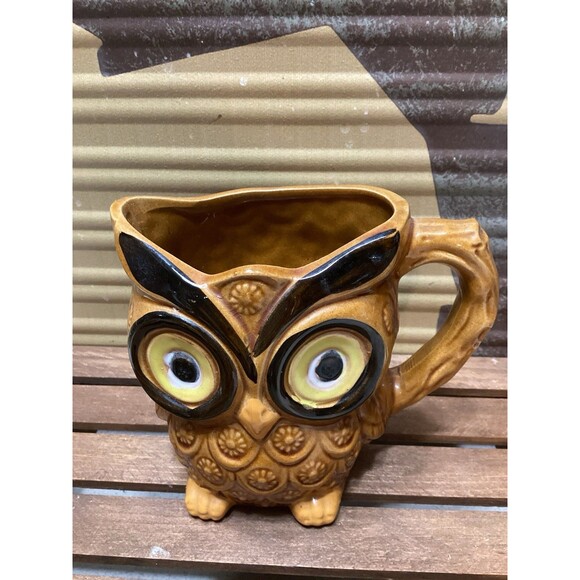 Vintage Owl Sugar and Cream Set Made in Japan - Picture 9 of 15